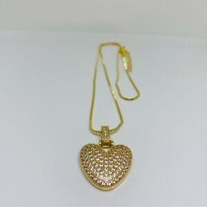 Mom Gold Heart Pendant Necklace